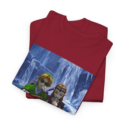 Link And Zelda Chilling In Ice Palace