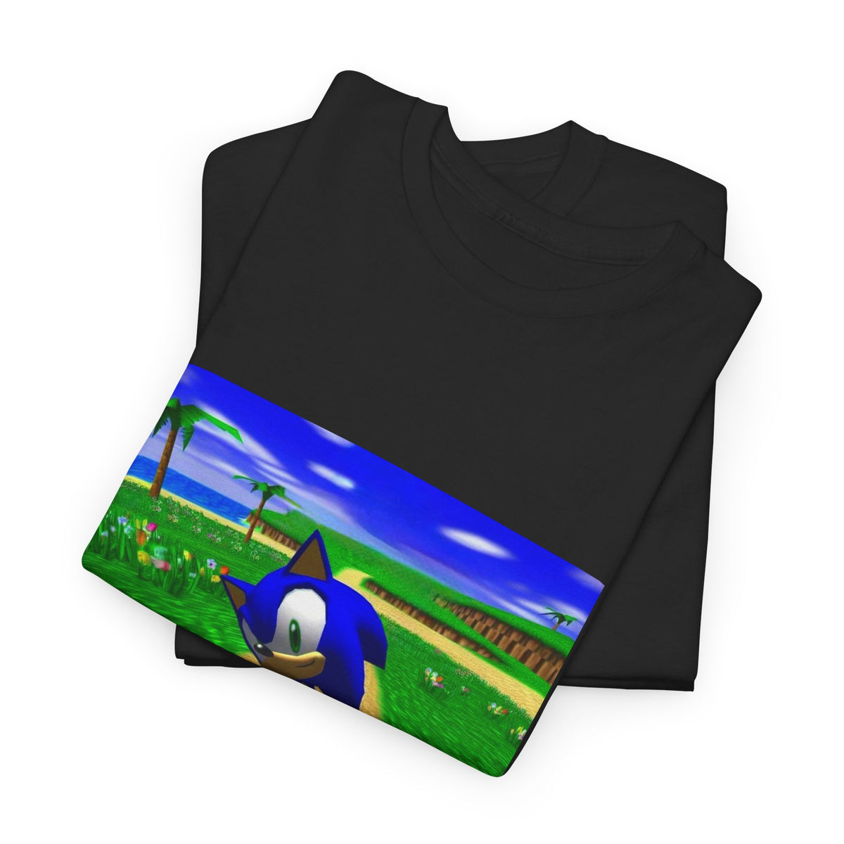 Sonic On A Trippy Green Hill Zone