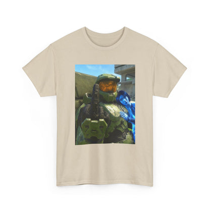 Chief & Cortana Flipping The Bird Tee