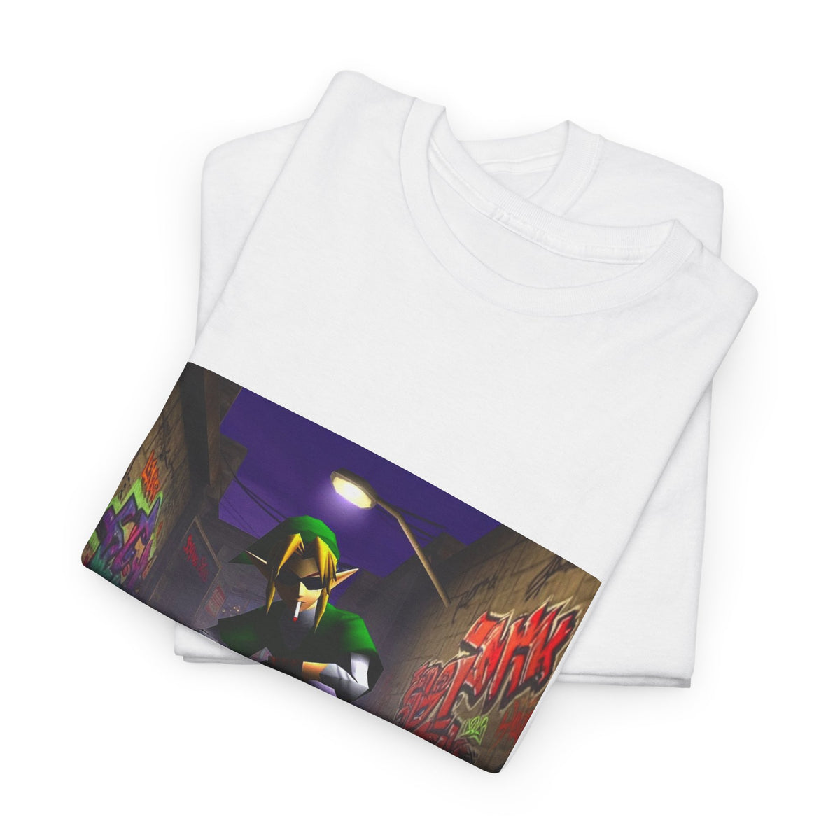 Skater Elf Smoking In Alleyway Tee