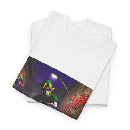 Skater Elf Smoking In Alleyway Tee