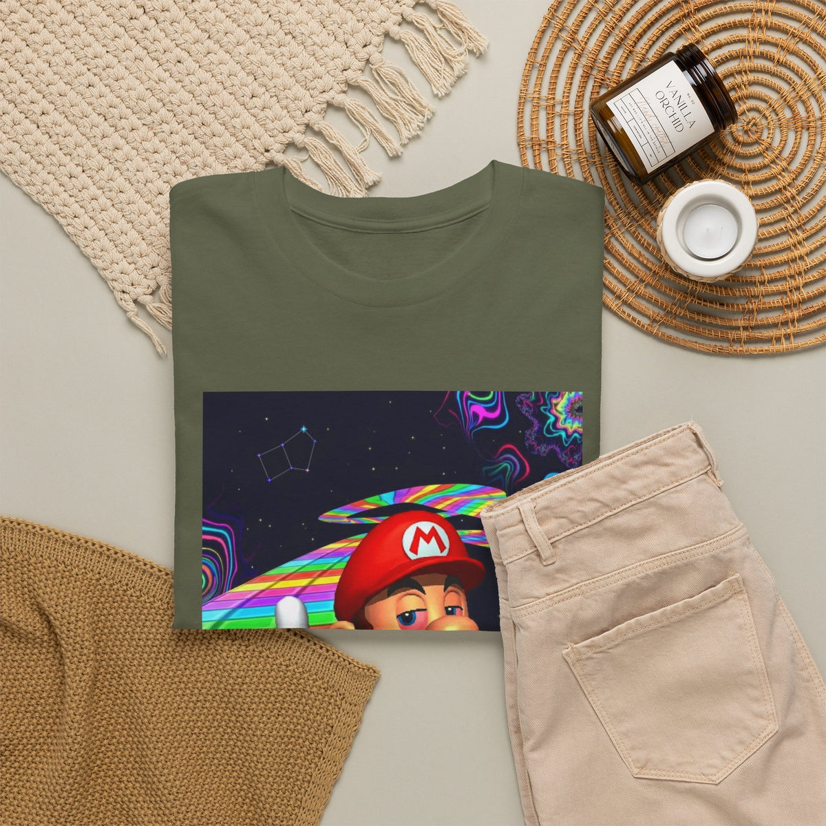 Stoned Plumber Flipping Off On Rainbow Road