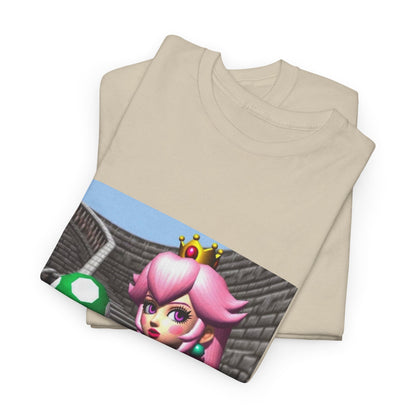 Goth Peach Holding A Green Mushroom Tee