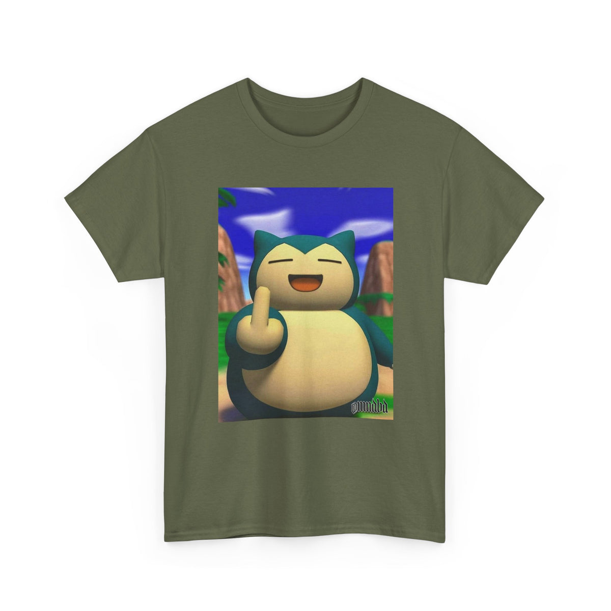 Snorlax Flipping The Bird Tee