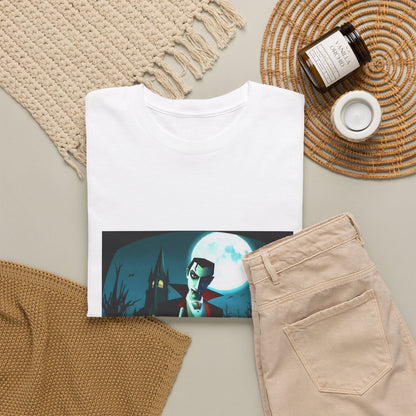 Vampire Giving The Finger In Cemetery Tee
