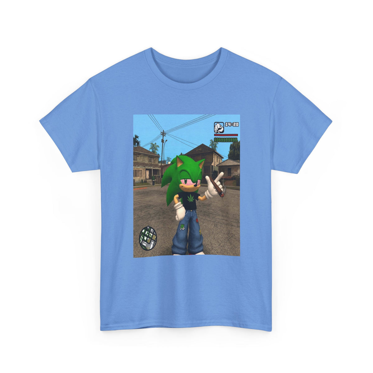 Green Hedgehog Smoking Blunt In San Andreas