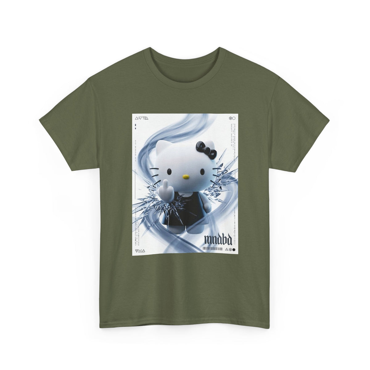 Cute Kitty Flipping The Bird Tee