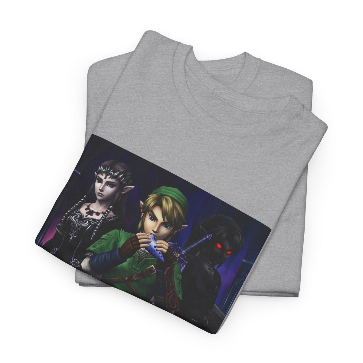 Link Playing Ocarina With Dark Companions Tee