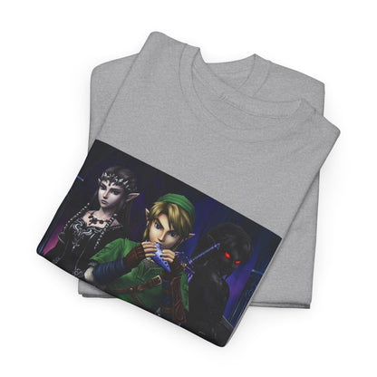 Link Playing Ocarina With Dark Companions Tee