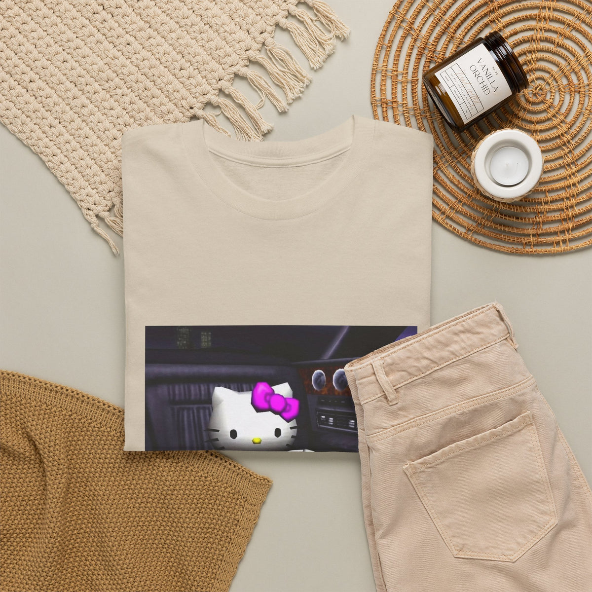 Kitty Pouring Purple Drank In Car Tee