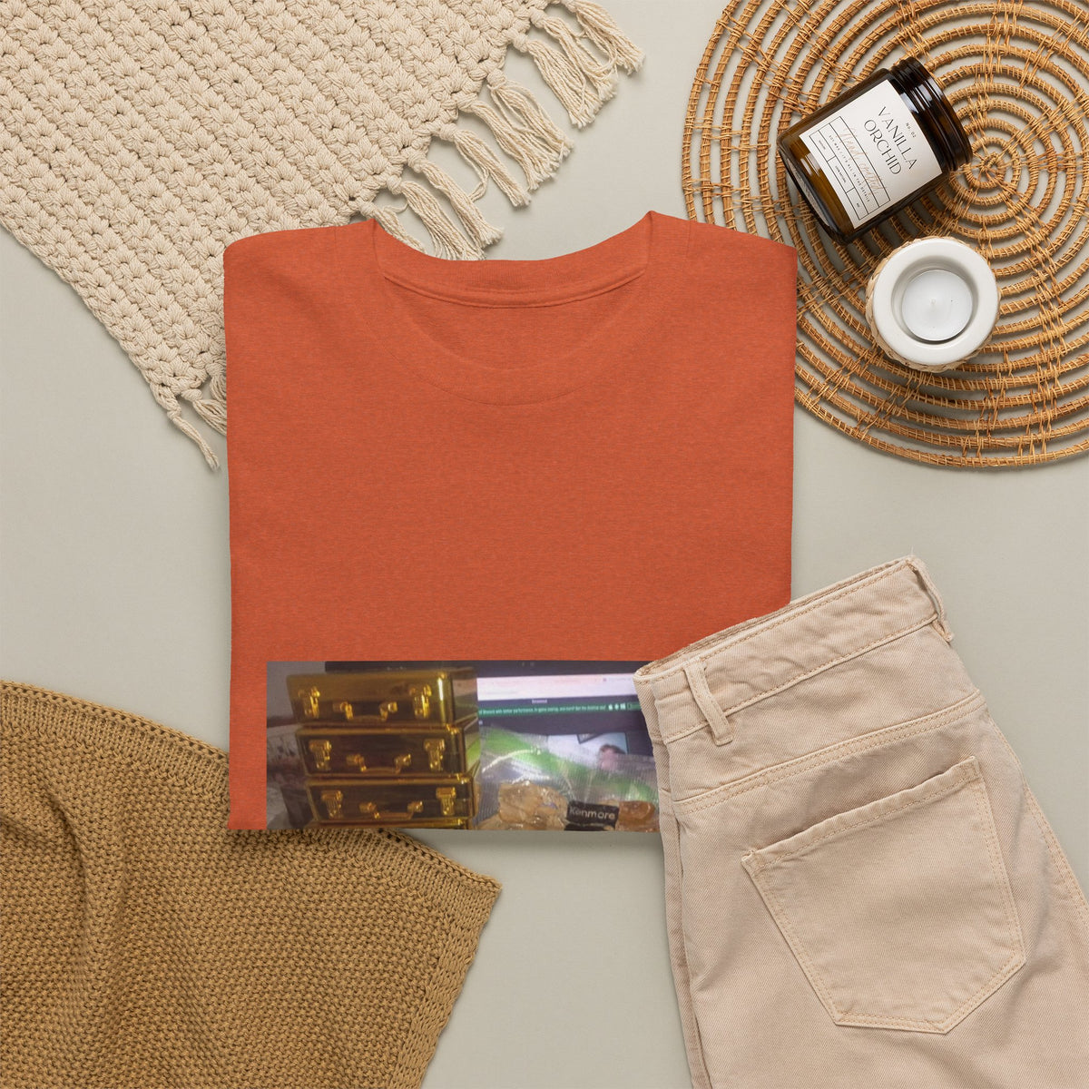 Gold Briefcase Stash Tee