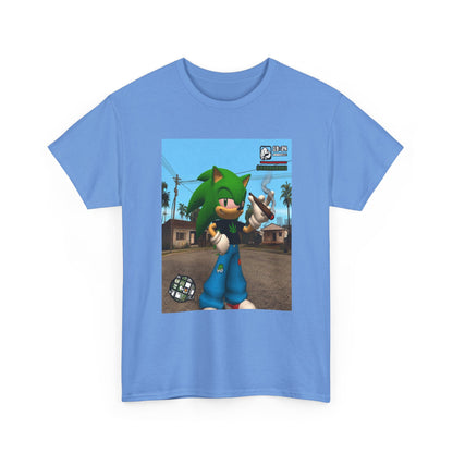 Green Hedgehog Blazin' In San Andreas Tee