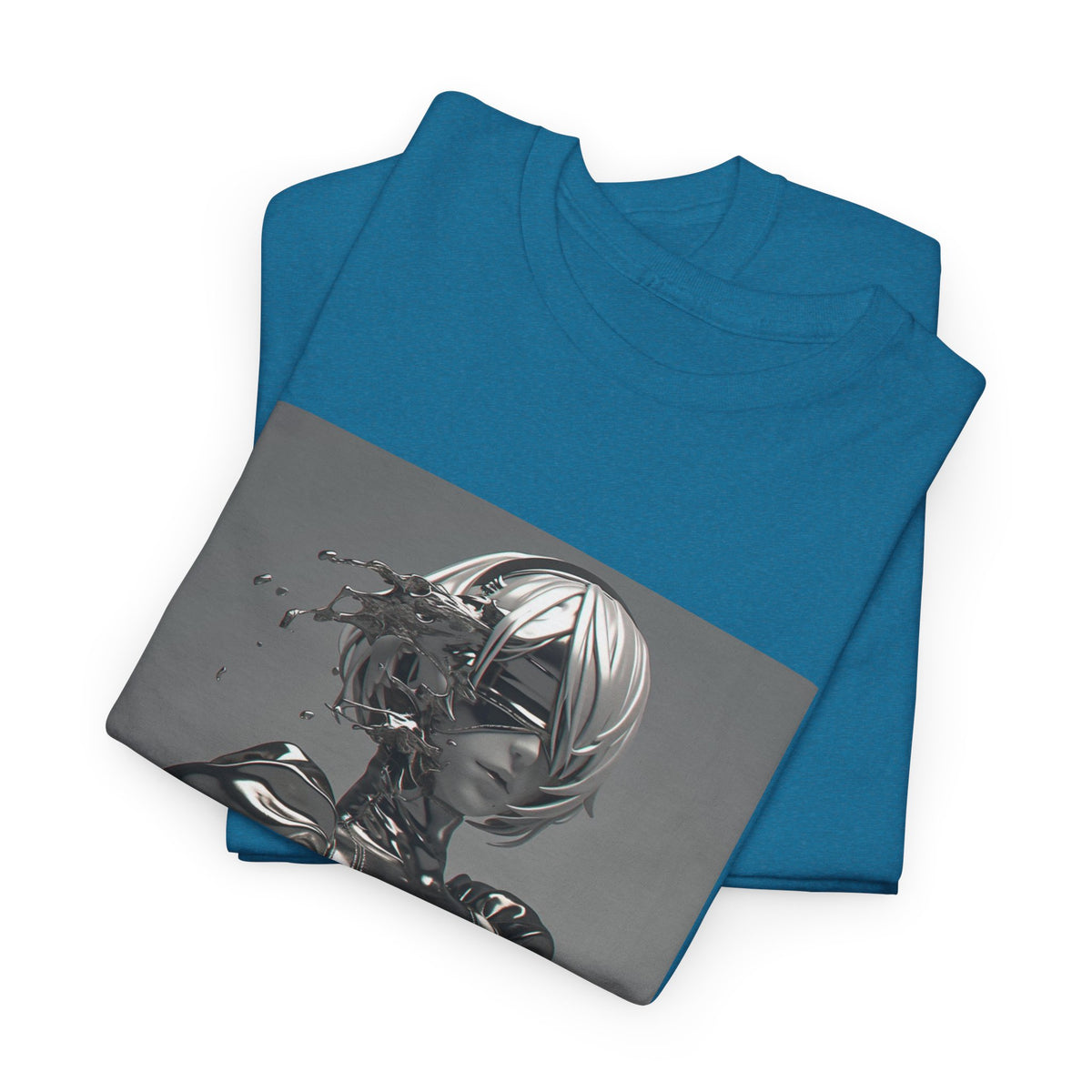 Liquid Chrome Abstract Tee