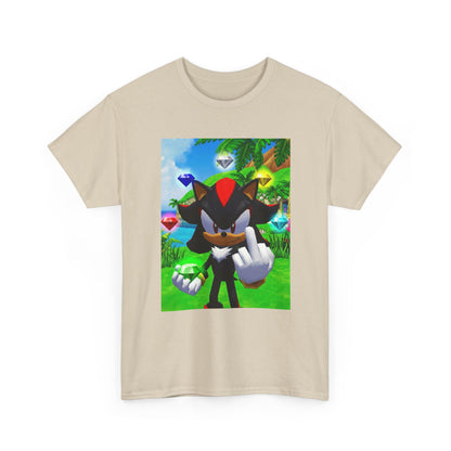 Shadow The Hedgehog Flipping The Bird Tee