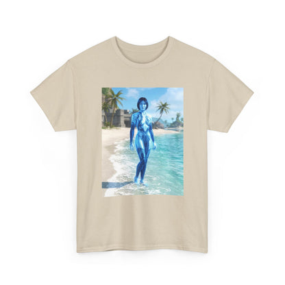 Cortana On Tropical Beach Tee