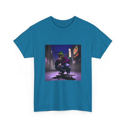 Skater Link Smoking In Neon Alley Tee (Design 8)