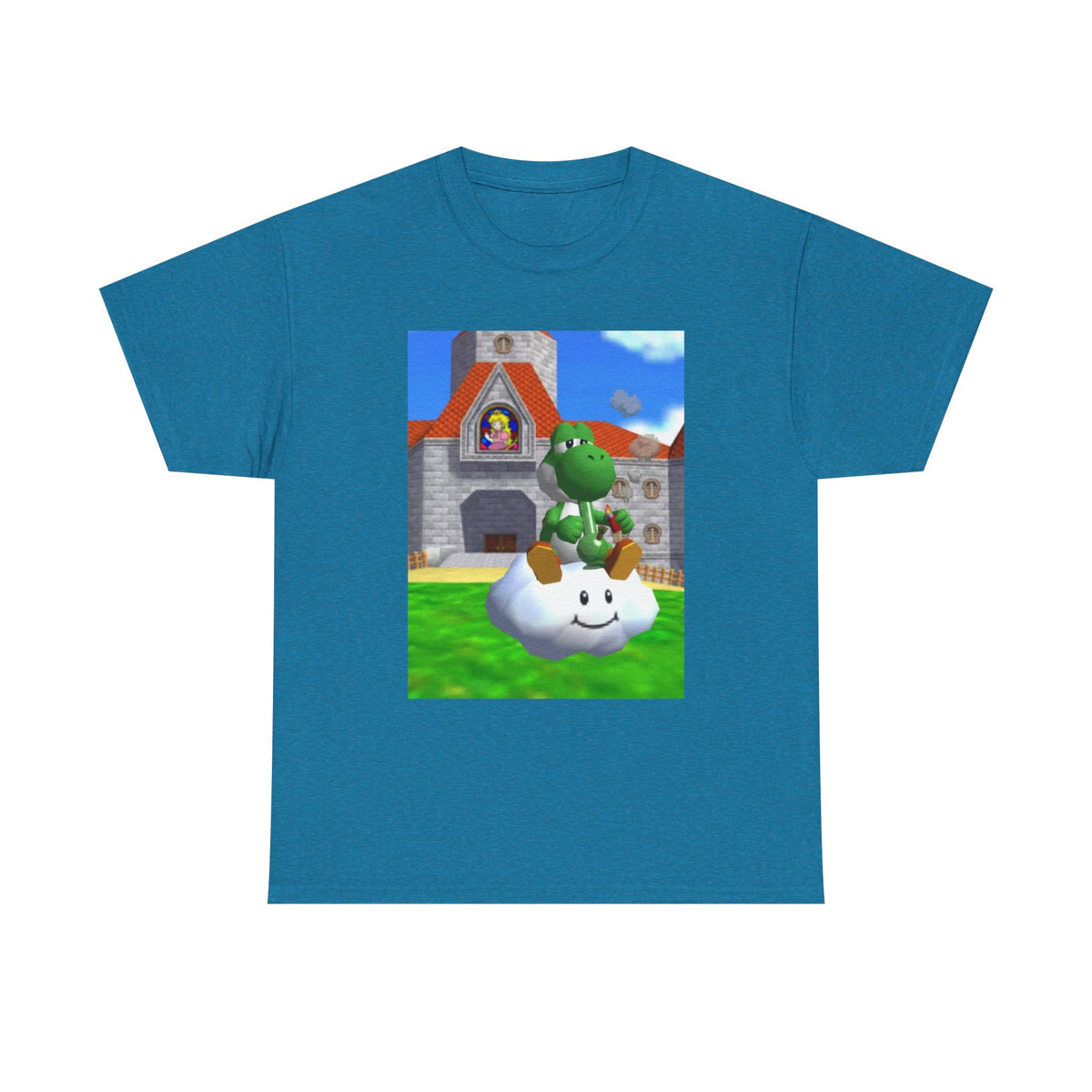 Yoshi Chilling On A Cloud With A Bong
