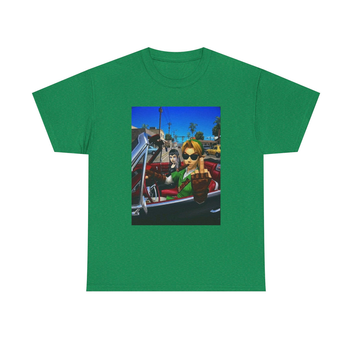 Link Flipping The Bird In Convertible Tee
