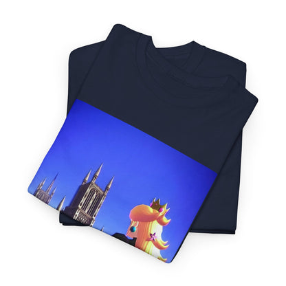 Gothic Princess Peach Gazing At Cathedral