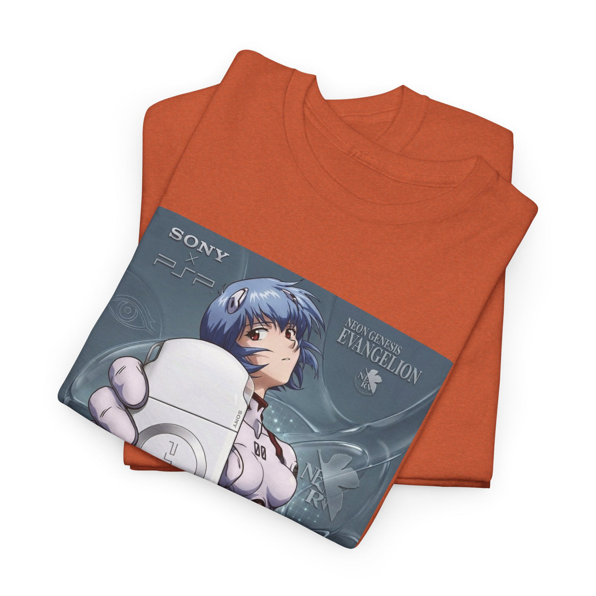 Rei Ayanami Holds PSP Collaboration Tee