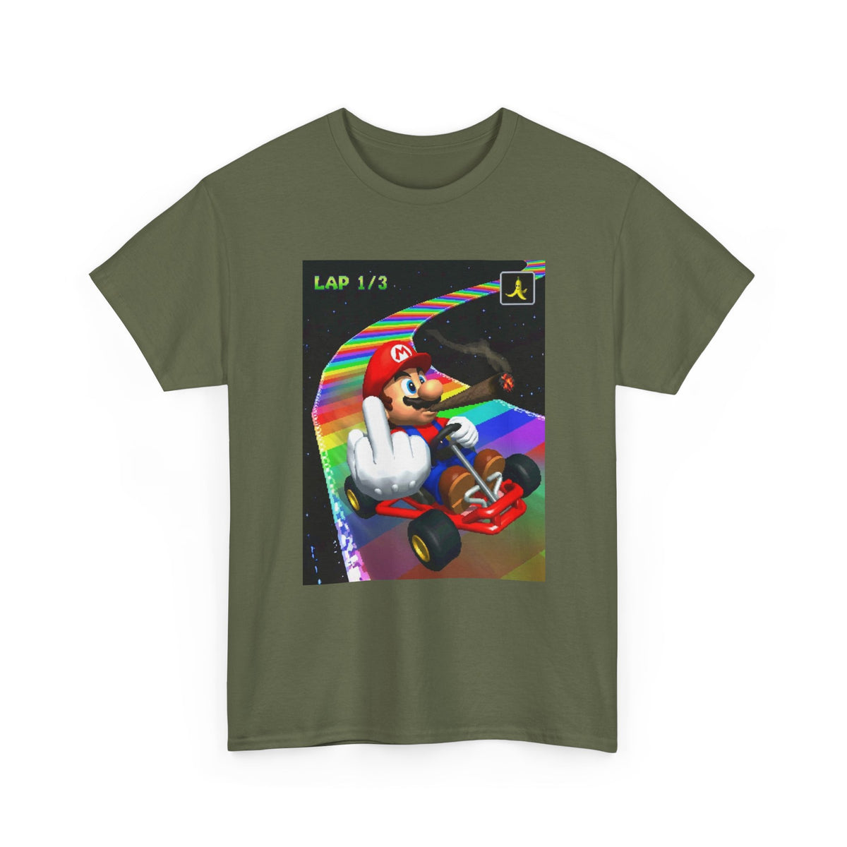 Mario Karting, Blazing, And Flipping The Bird Tee