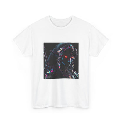 Chrome Dark Elf With Glowing Eyes Tee