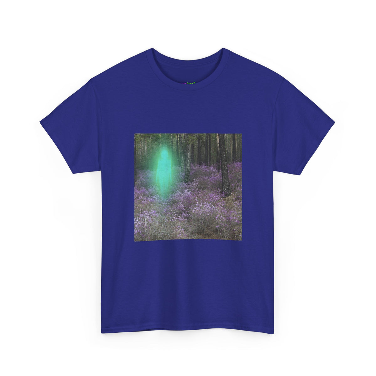 Visitor Exploring Neon Alley Tee