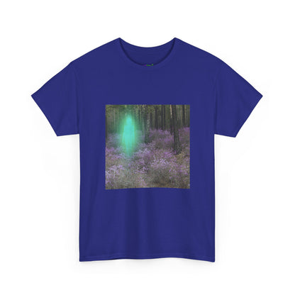 Visitor Exploring Neon Alley Tee