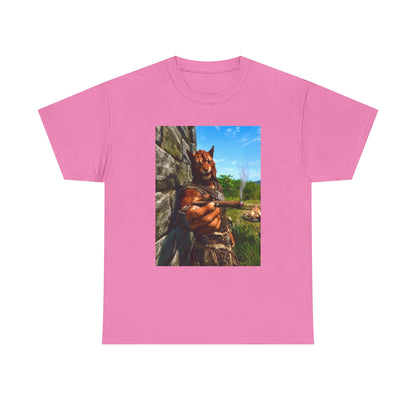 Khajiit Offering Smokin' Cigar Tee