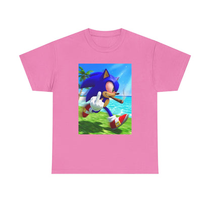 Stoned Sonic Giving The Finger Tee