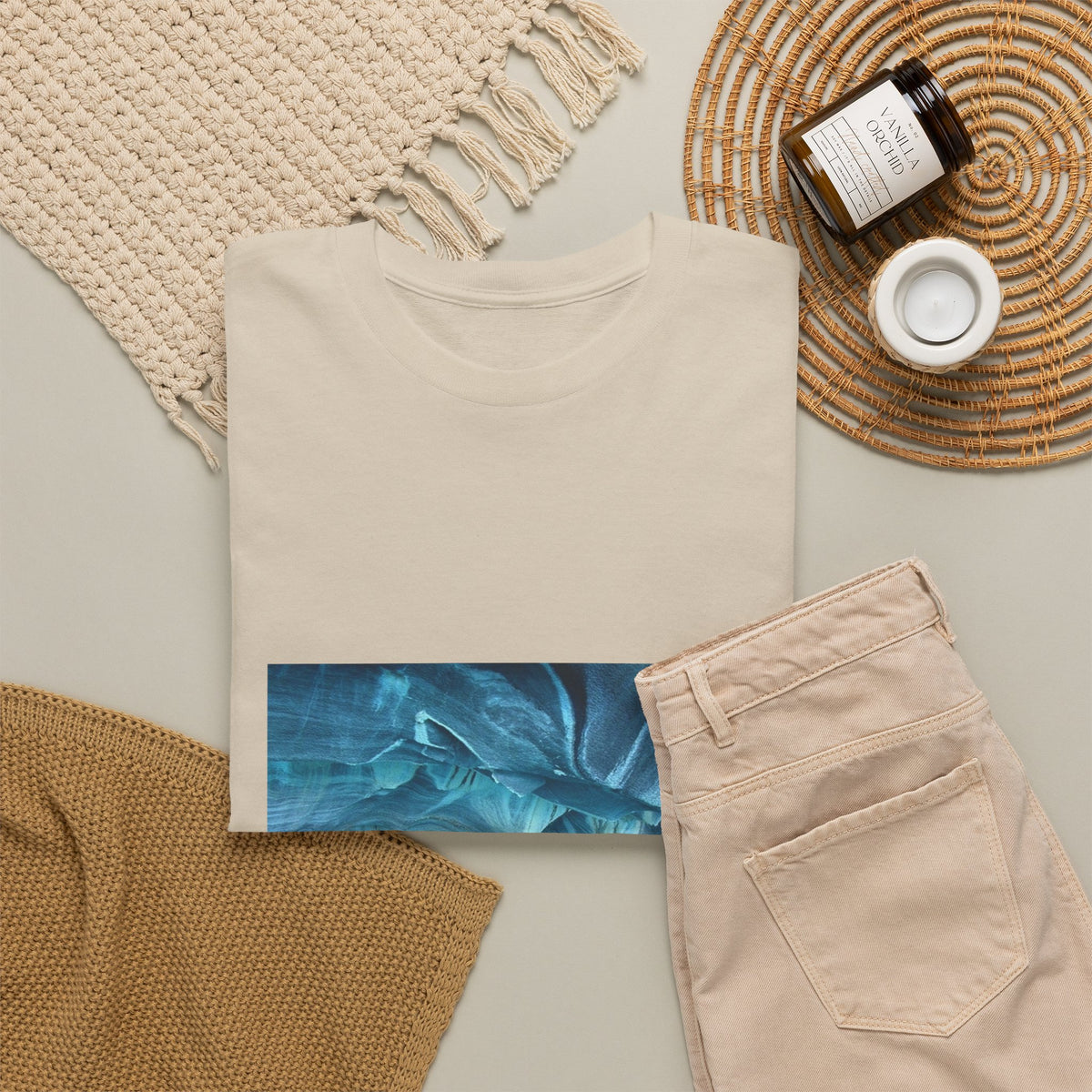 Neon Leaf Echo Graphic Tee