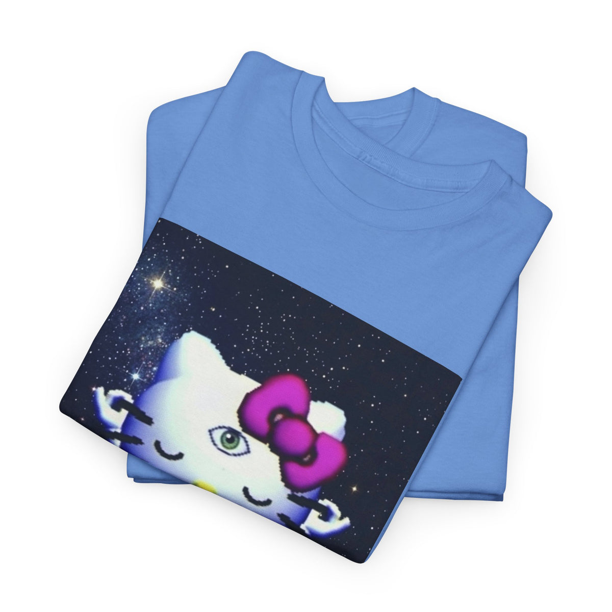 Third Eye Kitty Meditating In Space Tee