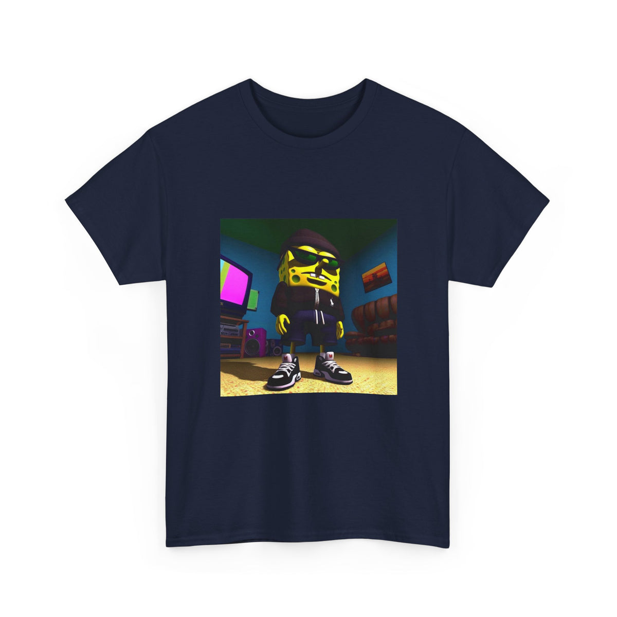 Blinged-Out Sponge Dude Chilling Tee
