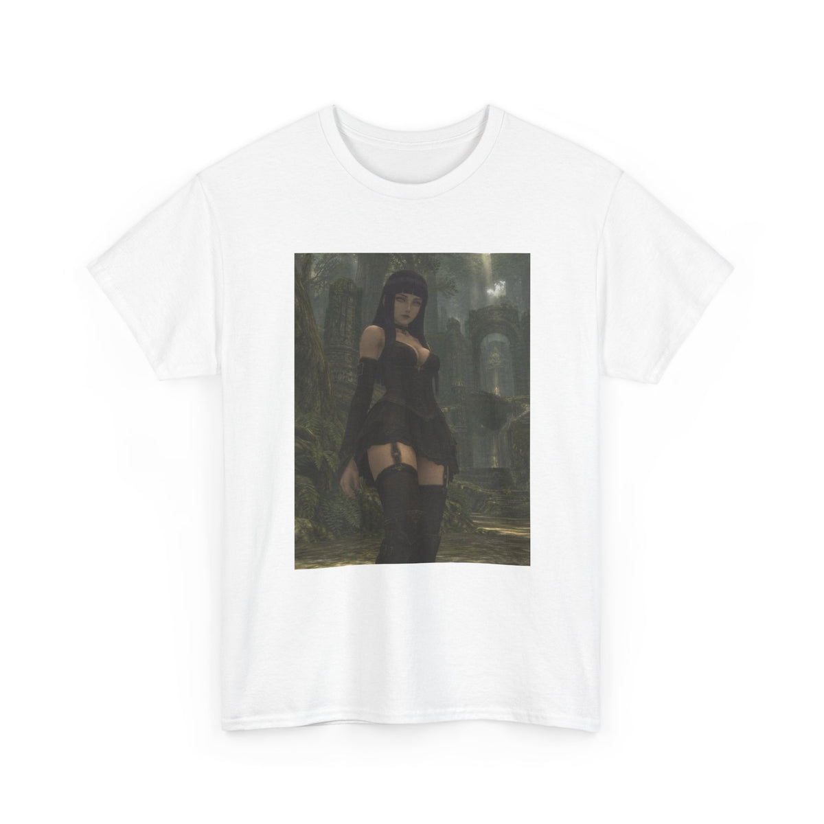Gothic Byakugan Hinata In Ruined Forest
