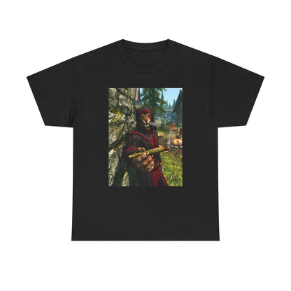 Khajiit Smoking Blunt In Skyrim Tee