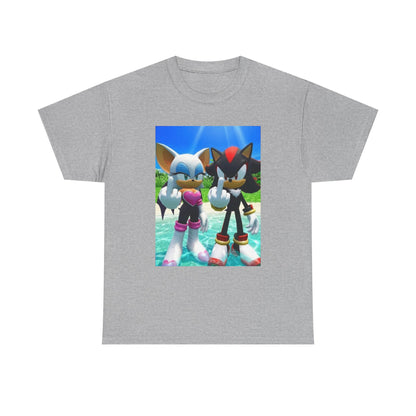 Rouge And Shadow Flipping The Bird Tee (Design 4)