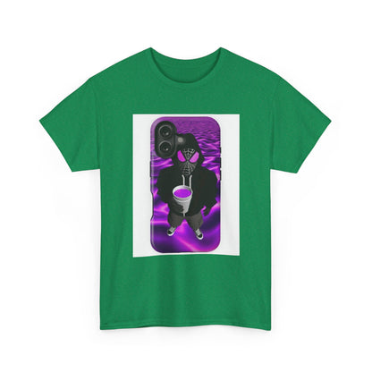Pixelated Web-Slinger Holding Purple Drink Tee