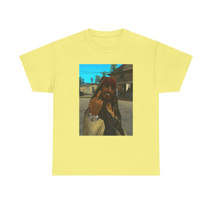 Gangster Jack Sparrow Flipping The Bird Tee