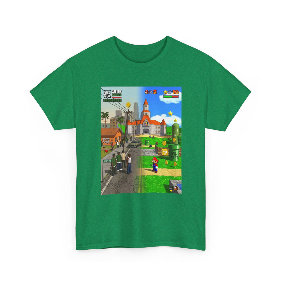 GTA San Andreas Meets Mario Mashup Tee