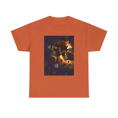 Shadow The Hedgehog With Uzi Amidst Explosion Tee