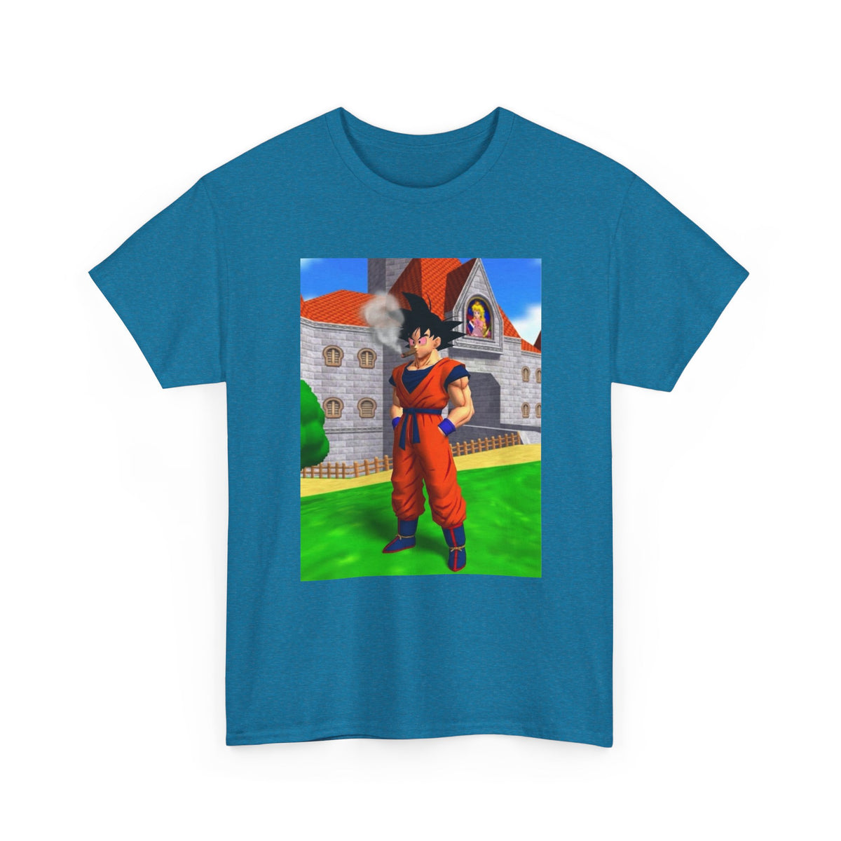 Goku Blazing Outside Peach's Castle Tee