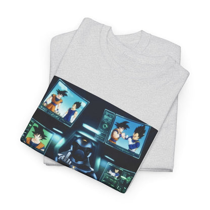 Sci-Fi Robot Flipping Off Goku and Vegeta