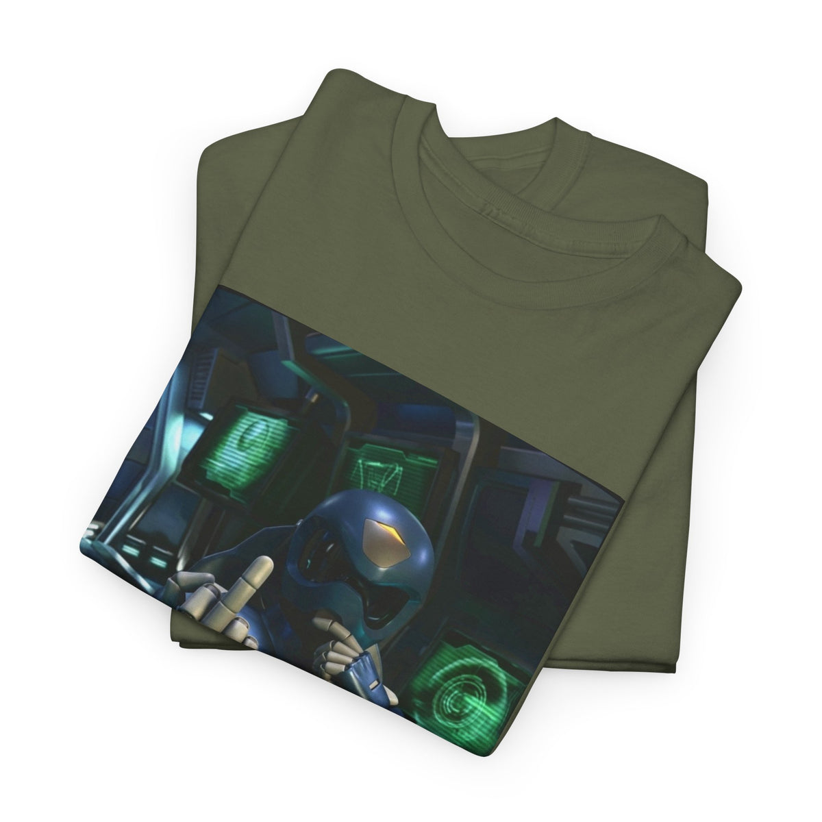 Sci-Fi Pilot Flipping The Bird Tee