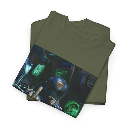 Sci-Fi Pilot Flipping The Bird Tee