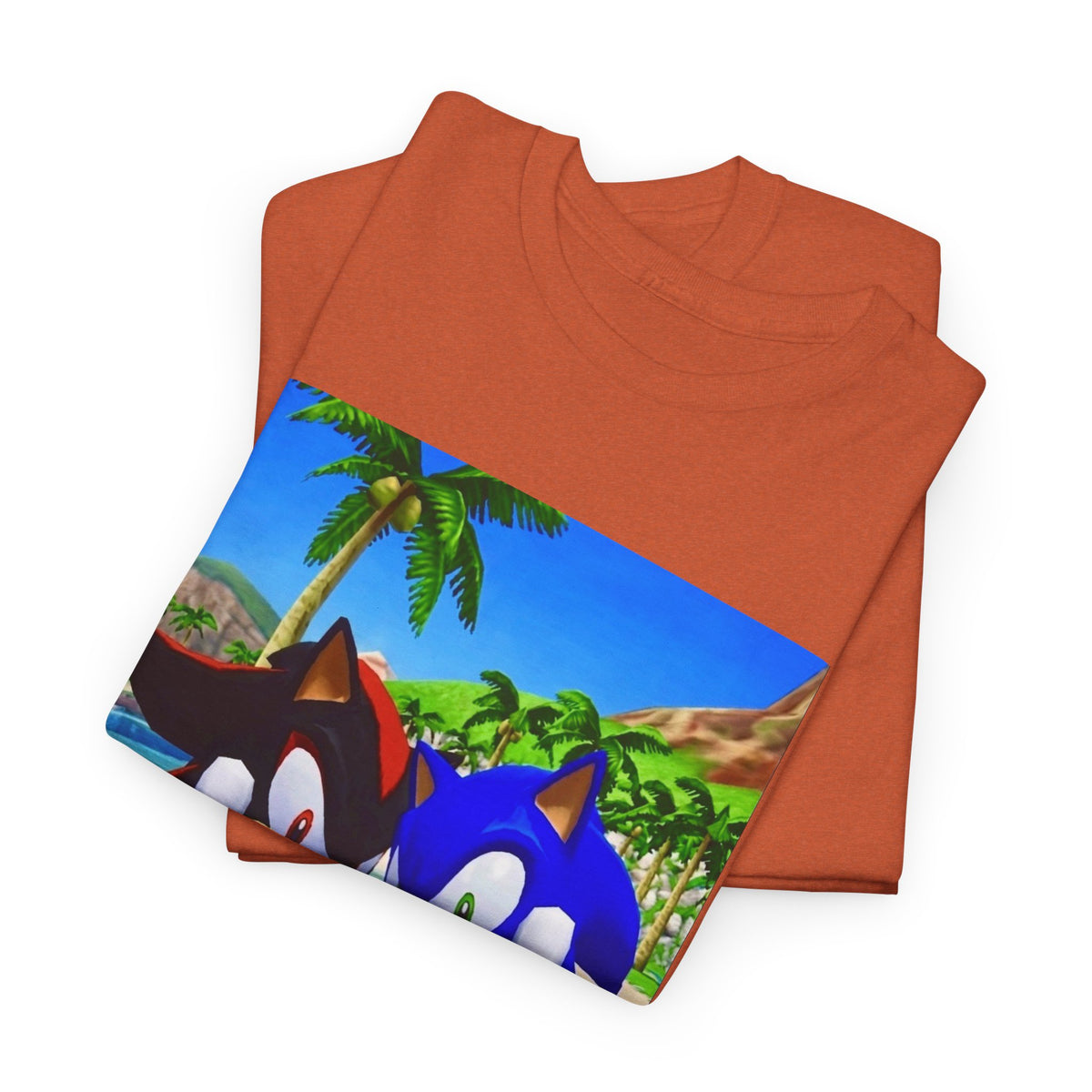 Sonic And Shadow Flipping The Bird Tee