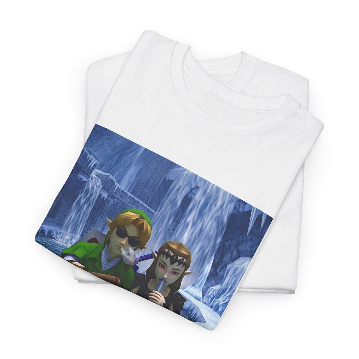 Link And Zelda Chilling In Ice Palace