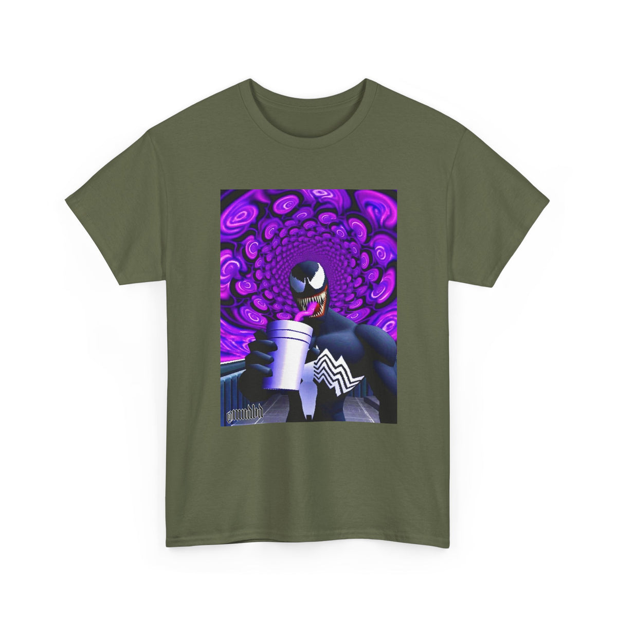 Venom Sipping Lean in Hypnotic Haze Tee