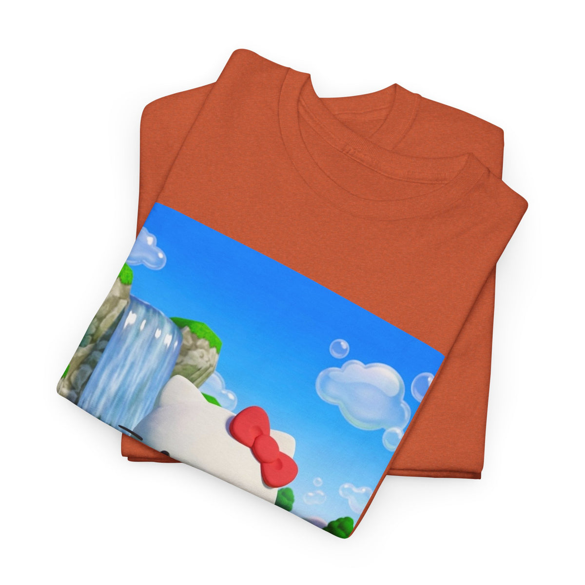 Kitty Flips The Bird Waterfall Tee