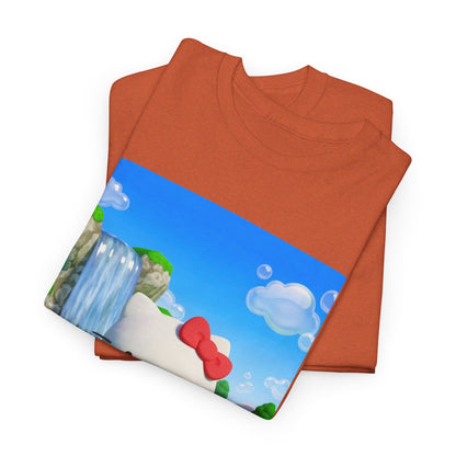 Kitty Flips The Bird Waterfall Tee