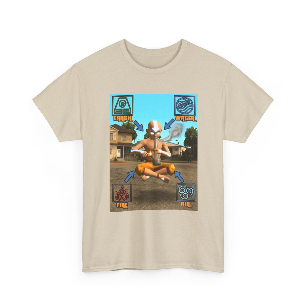 Bender Aang Meditating with Bong Tee
